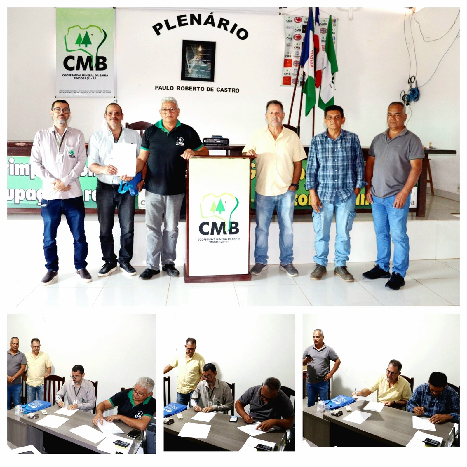 Leia mais sobre o artigo Reunião entre CMB e Ômega Engenheiros LTDA marca assinatura de contrato de prestação de serviços para renovação da Licença Ambiental